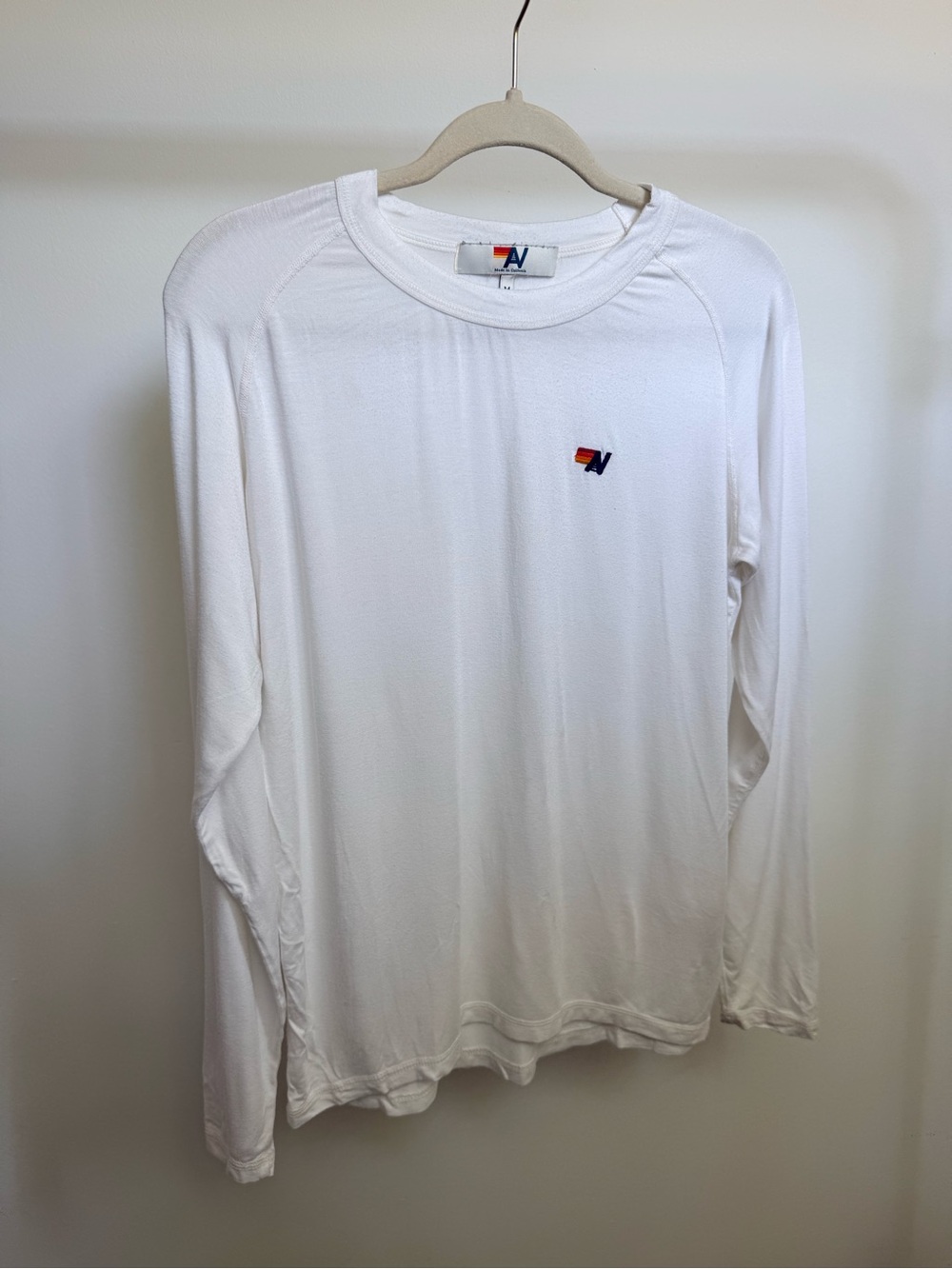 Aviator Nation Vintage White Thermal Base Layer Top